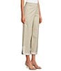 Trina Turk Abbey Stretch Linen Flat Front Notch Hem Crop Coordinating Pants, Color:Biarrtiz Beige - Image 3