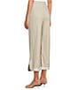 Trina Turk Abbey Stretch Linen Flat Front Notch Hem Crop Coordinating Pants, Color:Biarrtiz Beige - Image 4