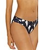 Trina Turk Arches Layered Shirred Tab Side Hipster Swim Bottom, Color:Ink - Image 3