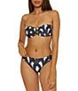 Trina Turk Arches Layered Shirred Tab Side Hipster Swim Bottom, Color:Ink - Image 4