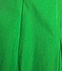 Trina Turk Ashe Poplin V-Neck Short Sleeve Fit-And-Flare Midi Dress, Color:Grass Court Green - Image 3