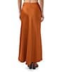 Trina Turk Aspen Satin Ruched Front High-Low Midi Skirt, Color:Amber - Image 2