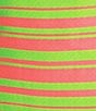 Color:Palmasupe - Image 3 - Aspiration Sorento Stripe Jacquard Square Neck Sleeveless Bow Back Cut-Out Shift Dress