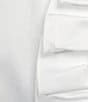 Color:White - Image 4 - Augusto Cotton Sateen Split V-Neck Short Ruffle Sleeve Top