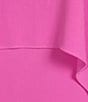 Color:Piazza Pink - Image 3 - Azzurra Crepe V-Neck Cape Sleeve Tie Back Sheath Dress