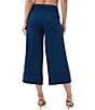 Trina Turk Bahooka Georgette High Waits Wide Leg Cropped Pants, Color:Ink - Image 2