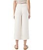Trina Turk Bahooka Georgette High Waits Wide Leg Cropped Pants, Color:Ecru - Image 2