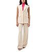 Trina Turk Boabab Notch Lapel V-Neck Cap Sleeve Jacket Vest - Image 4