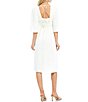 Color:White Wash - Image 2 - Bonnie V-Neck Flare Sleeve Empire Waist Dress