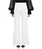 Color:Winter White - Image 2 - Chimayo 2 Lux Drape Woven Straight Wide-Leg Side Zip Pants