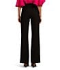 Color:Black - Image 2 - Chimayo High Waisted Flat Front Wide Leg Pants