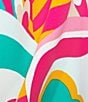 Trina Turk Concourse Abstract Printed Georgette Surplice V-Neck Elbow Dolman Sleeve, Color:Multi - Image 4