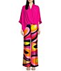 Trina Turk Concourse Surplice V-Neck Short Sleeve Oversized Top - Image 3