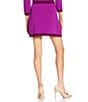 Trina Turk Coordinating Artemis Knit Block Pattern Patch Pocket Mini Skirt, Color:Elderberry - Image 2