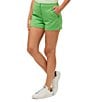 Trina Turk Corbin Mid Rise Shorts, Color:Grass Court - Image 3