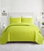 Color:Green - Image 1 - Dream Weaver Quilted Embroidered Coverlet Mini Set