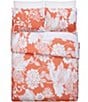 Color:Coral/White - Image 2 - Furusato Oversized Floral Printed Comforter Mini Set