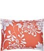 Color:Coral/White - Image 3 - Furusato Oversized Floral Printed Comforter Mini Set
