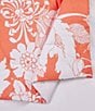 Color:Coral/White - Image 5 - Furusato Oversized Floral Printed Comforter Mini Set