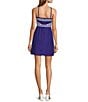 Trina Turk Grasse Stretch Linen Halter Neck Sleeveless Side Cutout Dress, Color:Cobalt Cove - Image 2