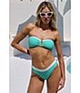 Trina Turk Indigo Banded Moderate Coverage Hipster Swim Bottom - Image 6