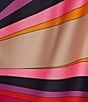 Color:Multi - Image 3 - Largo Asymmetrical Hem & Neck One Sleeve Feather Trim Maxi Dress