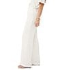 Color:Whitewash - Image 3 - Long Weekend 2 Crinkle Woven Flat Front Wide Leg Full Length Pant