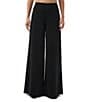 Trina Turk Long Weekend High-Rise Wide Leg Pants, Color:Black - Image 1