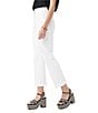 Trina Turk Lulu Stretch Cotton Mid Rise Crop Pants, Color:White - Image 3