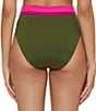 Trina Turk Monaco Color Block Banded High Waist Swim Bottom, Color:Multi - Image 2