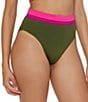 Trina Turk Monaco Color Block Banded High Waist Swim Bottom, Color:Multi - Image 3