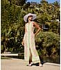 Trina Turk Novak Placed Print V-Neck Sleeveless Button Front Maxi Dress, Color:Multi - Image 4