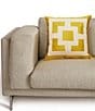 Color:Gold - Image 2 - Palm Spring Embroidered Square Throw Pillow