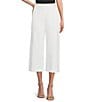 Trina Turk Payton Stretch Pique Wide Leg Cropped Pant, Color:Whitewash - Image 1