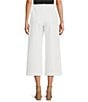 Trina Turk Payton Stretch Pique Wide Leg Cropped Pant, Color:Whitewash - Image 2