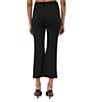 Trina Turk Sorrel Cozy Ponte High-Rise Kick Flare Cropped Pants, Color:Black - Image 2