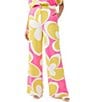 Color:Multi - Image 1 - Verity Palm Bay Floral Printed Georgette Wide Leg Coordinating Pant