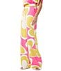 Color:Multi - Image 3 - Verity Palm Bay Floral Printed Georgette Wide Leg Coordinating Pant