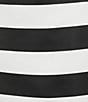 Trina Turk Vinna Stripe Print Satin High Waisted Bow Back Mini Skirt, Color:Black/White - Image 4