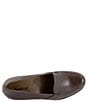 Color:Dark Brown - Image 6 - Cassidy Leather Slip-On Loafer Pumps
