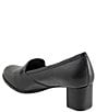 Color:Black - Image 3 - Cassidy Leather Slip-On Loafer Pumps