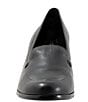 Color:Black - Image 5 - Cassidy Leather Slip-On Loafer Pumps