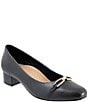 Trotters Dakota Leather Bit Buckle Pumps - Image 1
