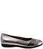 Color:Pewter - Image 2 - Danni Leather And Suede Flats