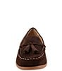 Color:Dark Brown Suede - Image 5 - Dawson Suede Tassel Loafers