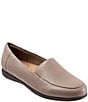 Color:Dark Taupe - Image 1 - Deanna Leather Slip-On Loafers