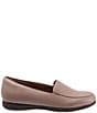 Color:Dark Taupe - Image 2 - Deanna Leather Slip-On Loafers