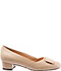 Color:Nude - Image 2 - Delse Leather Block Heel Pumps
