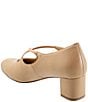 Color:Nude - Image 3 - Demi Leather Cross Band Pumps
