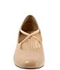 Color:Nude - Image 5 - Demi Leather Cross Band Pumps